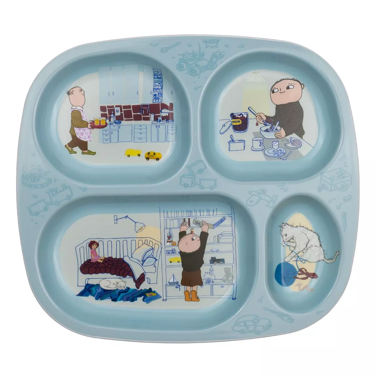 Albert Åberg inndelt tallerk