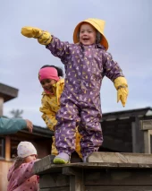 Kattnakken helårsregndress Hagl | viola