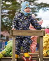 Kattnakken helårsregndress Hagl | marine