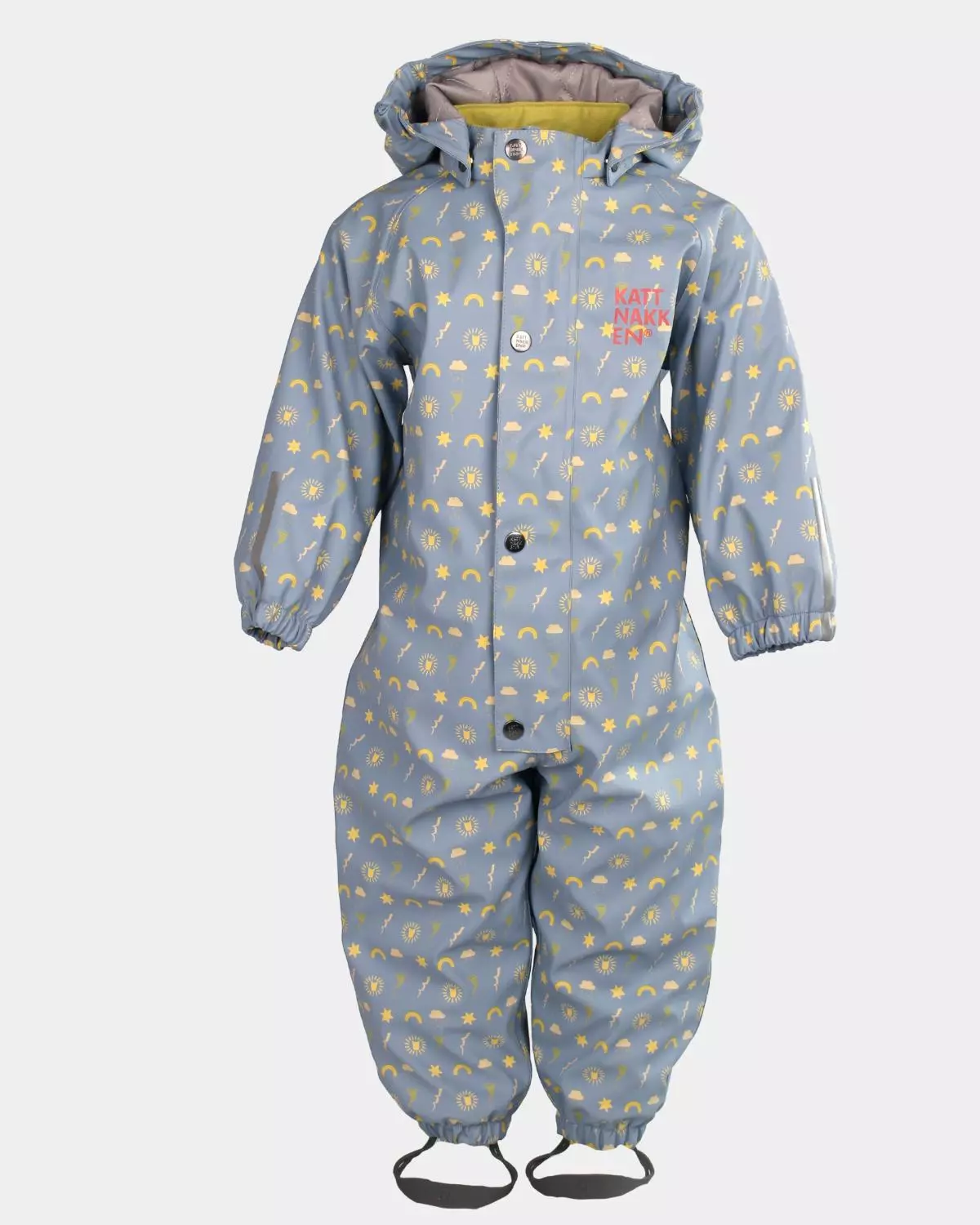 Kattnakken baby helårsregndress Dugg | mjuk blå