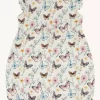 Hust and claire kort heldress, bambus | creme sommerfugl