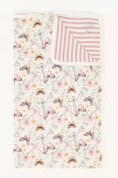 Hust and claire bambus teppe | creme sommerfugl