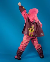 Kattnakken plask regntøy superhelt | superrosa