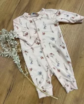 Joha heldress, bambus | rosa blomster