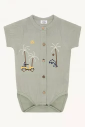 Hust and claire muslin body | grønn