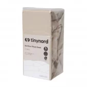 Tinynord bamboo fitted sheet | 60x120 cm beige