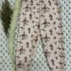 Joha leggings | ull/bambus | rosa med blomster