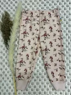 Joha leggings | ull/bambus | rosa med blomster
