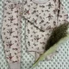 Joha body | ull/bambus | rosa med blomster