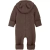 Huttelihut heldress i ullfleece | brown melange