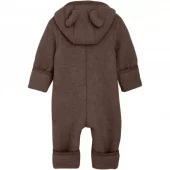 Huttelihut heldress i ullfleece | brown melange
