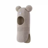 Reima vinter balaclava i ull | beige med dusker