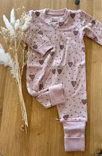 Hust and Claire heldress | ull/bambus | rosa hjerter