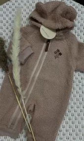 En Fant teddy heldress | rosa