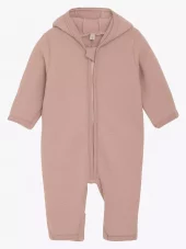 Huttelihut heldress i ullfleece | rosa med kaninører