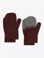 CeLaVi 2 pk votter ull | rødbrun
