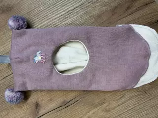 Kivat ull balaclava | rosa med enhjørning - multidusker