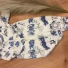 Joha bambus pysj, heldress | blå grafitti