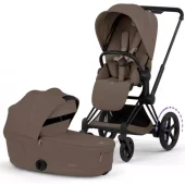 Cybex E-priam | 2026 mod | matt black/ coconut brown