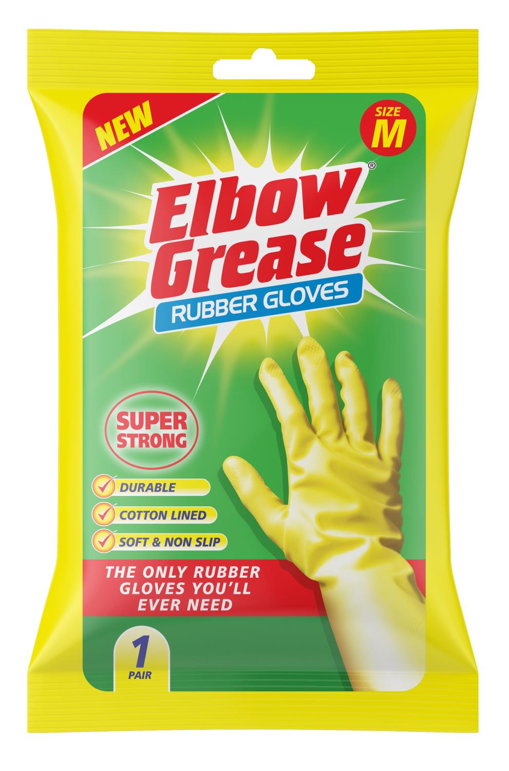 Elbow Grease Super Strong Rubber Glove Medium