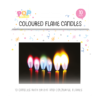 Pop Bursdagslys Color Flame 10pk