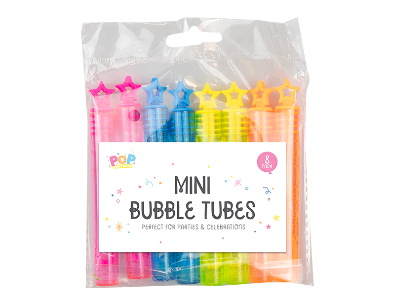 Pop Mini Bubble Tubes 8pk