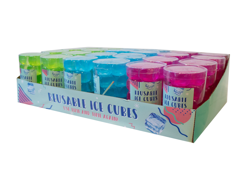 Summer Essentials Ice Cubes Reusable 20pk Div.Farger