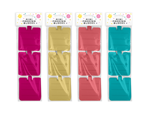 Summer Essentials Mini Freezer Blocks 3pk Div.Farger