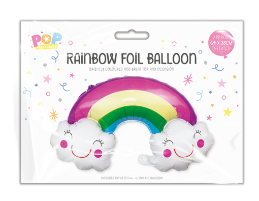 Pop Rainbow Balloon 67x38cm