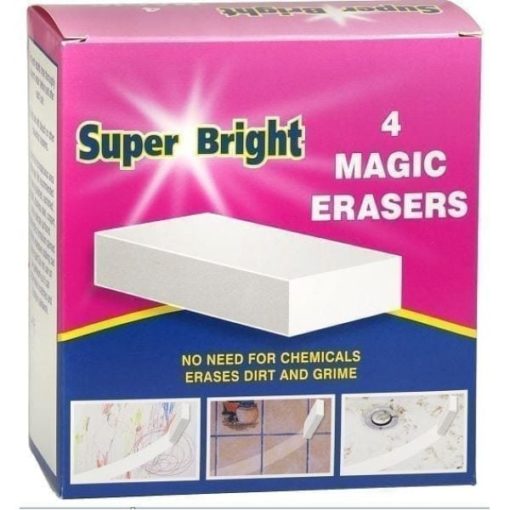 Super Bright Magic Eraser 4pk