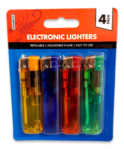 Scorpion Lighters Refillable 4pk
