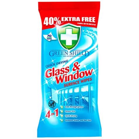 GreenShield Glass&Window Wipes 70stk