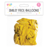 Pop Smiley Face Ballonger 18pk