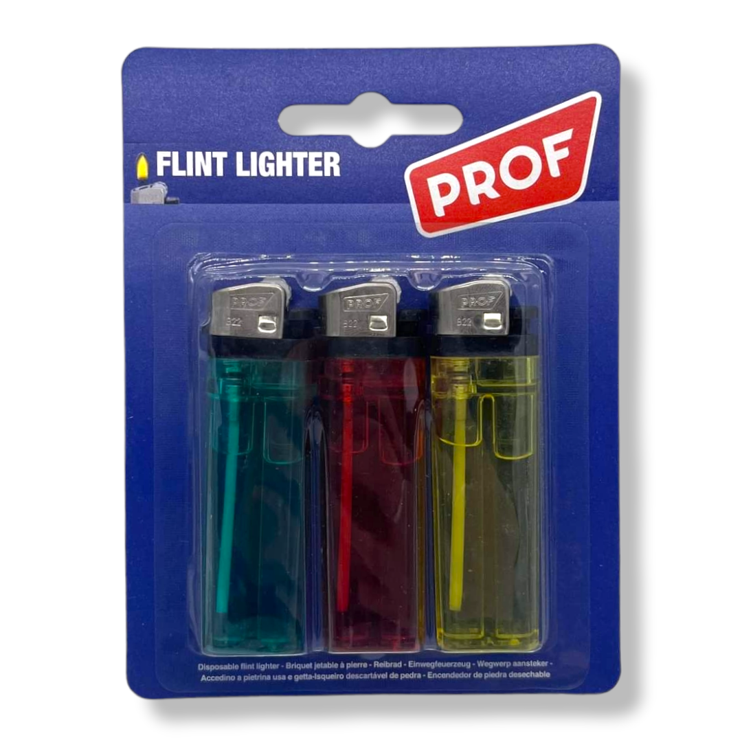 Prof Flint Lighter 3pk