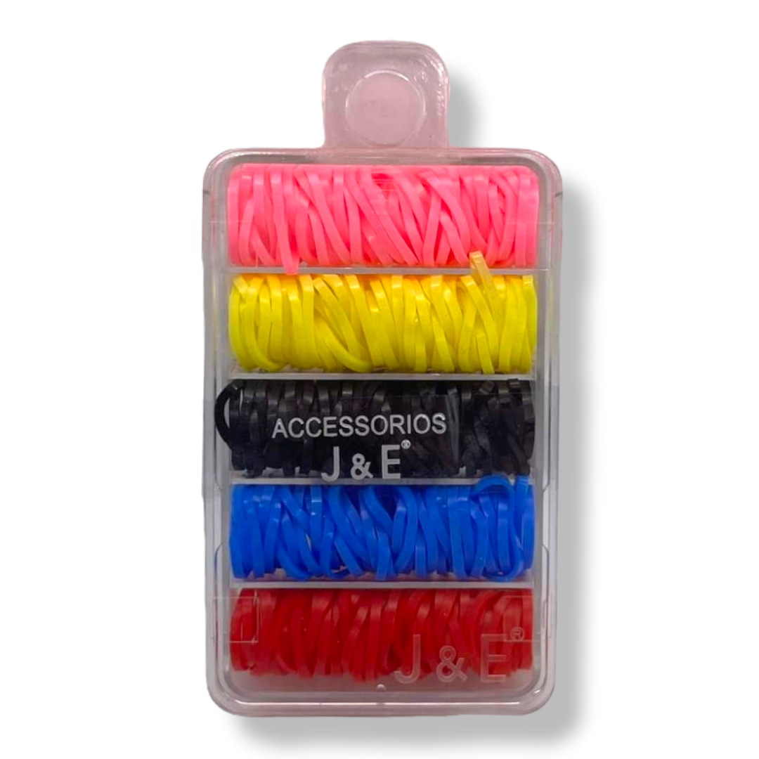 J&E Color Mini Latex Hårstrikker