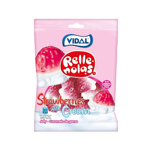 Vidal Strawberrys w/Cream 100gr