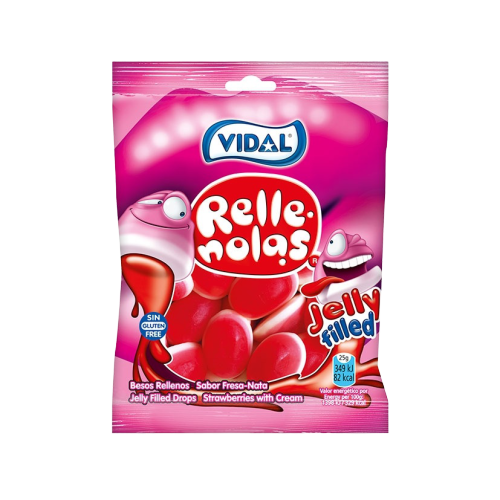 Vidal Jelly Filled Strawberries 100gr