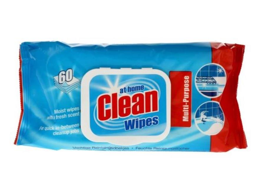 At Home Clean Multi Cleaning Wipes 60pk