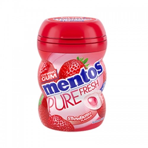 Mentos Pure Fresh Strawberry Sugarfree Gum 60g