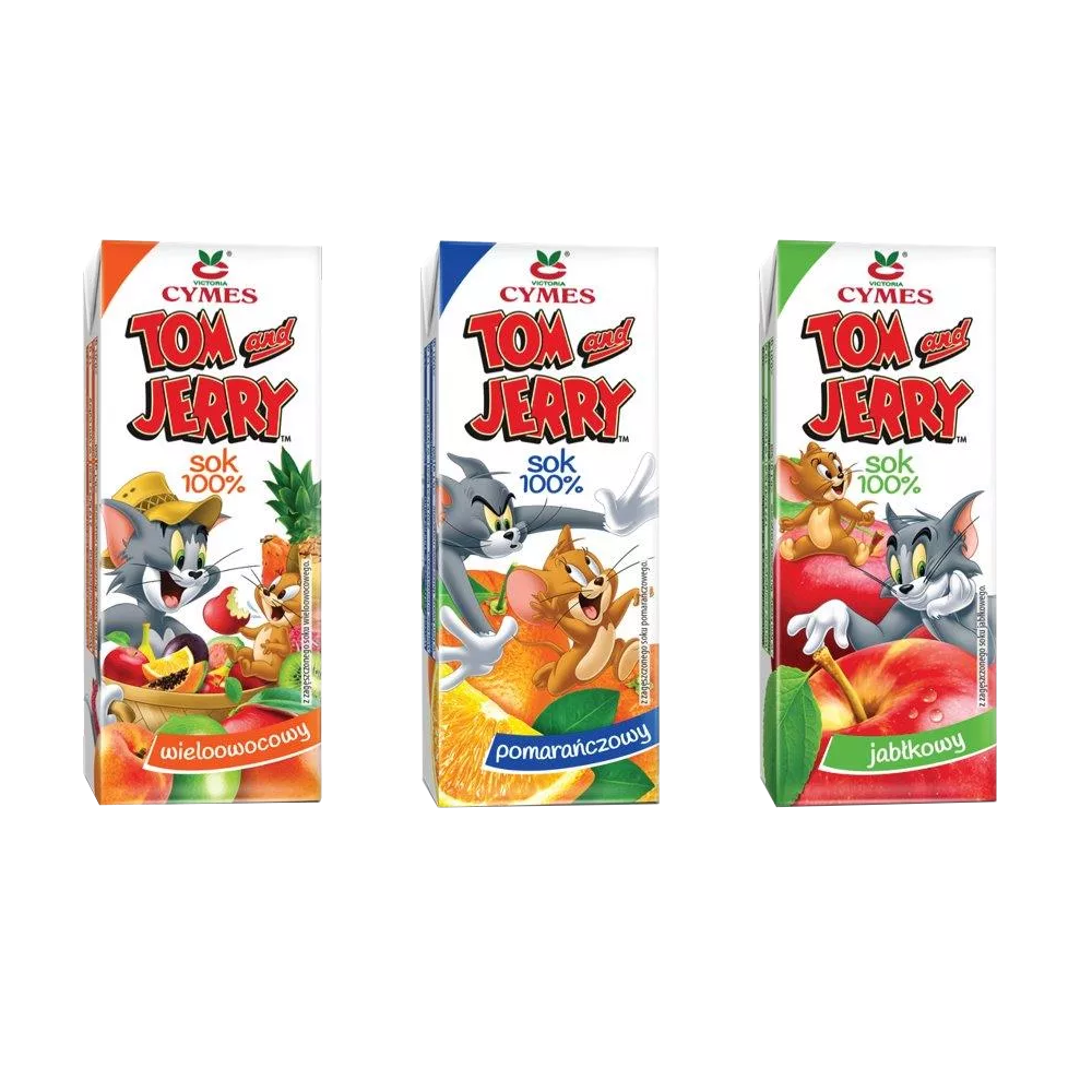 Tom & Jerry 100% Juice 200ml Div.Typer