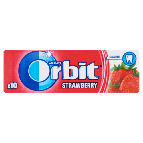 Orbit Gum Strawberry Sugarfree 14g