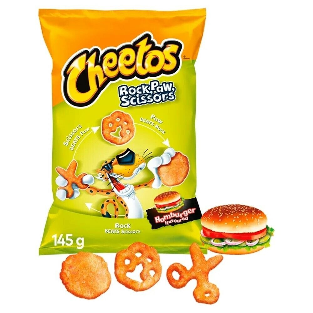 Cheetos Rock Paw Scissors Hamburger 145g