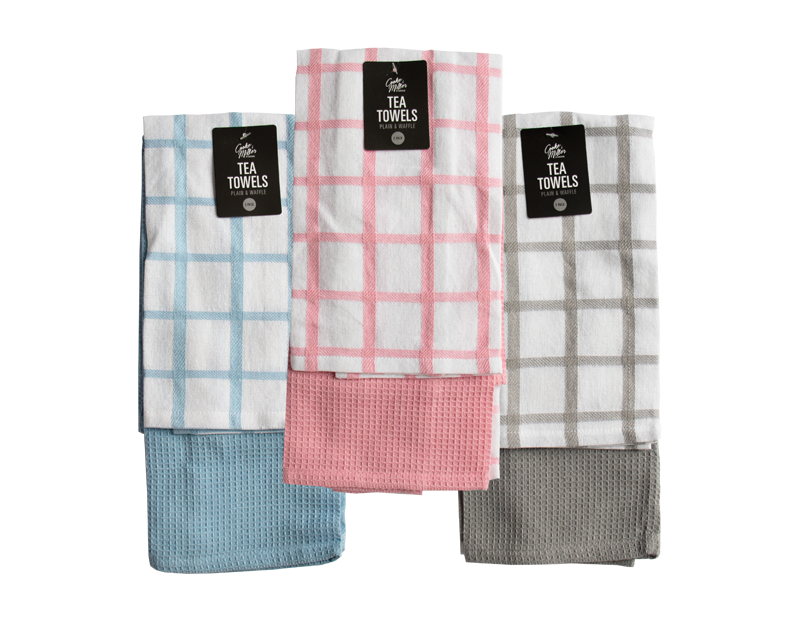 Cooke&Miller Plain Tea Håndkle 40x60cm 2pk Div.Farger