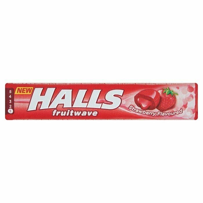 Halls Fruitwave Strawberry 45g