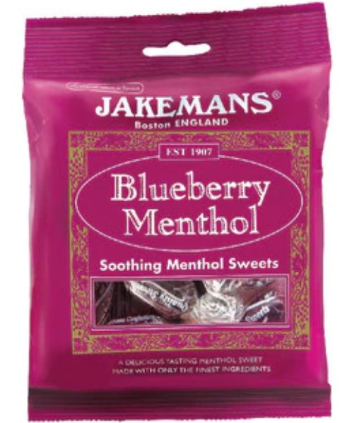 Jakemans Blueberry Menthol 100g