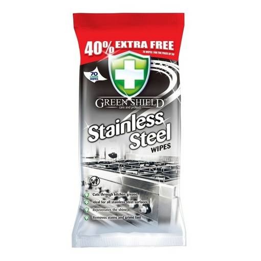 GreenShield Stainless Steel Wipes 70pk