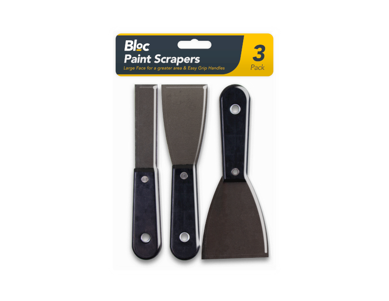 Bloc Paint Scrapers 3pk