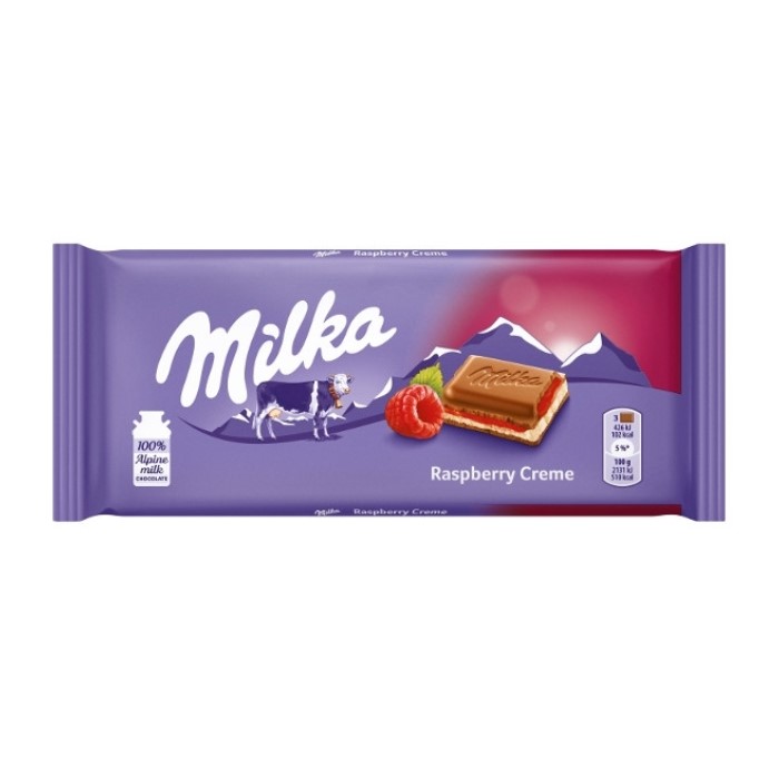 Milka Raspberry Cream 100g