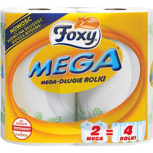 Foxy MEGA Kjøkkenpapir 2pk