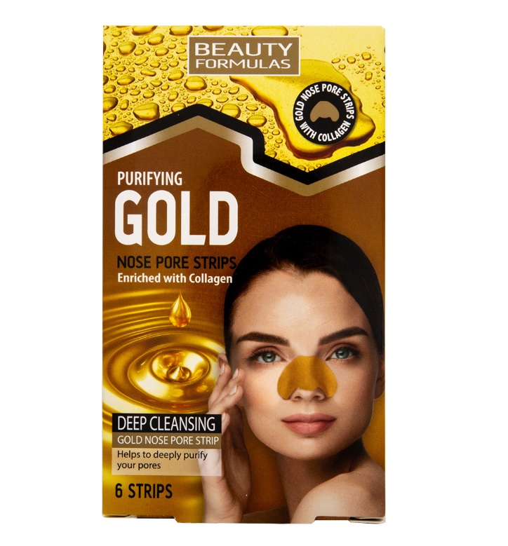 Beauty Formulas Gold Nose Pore Strips 6pk